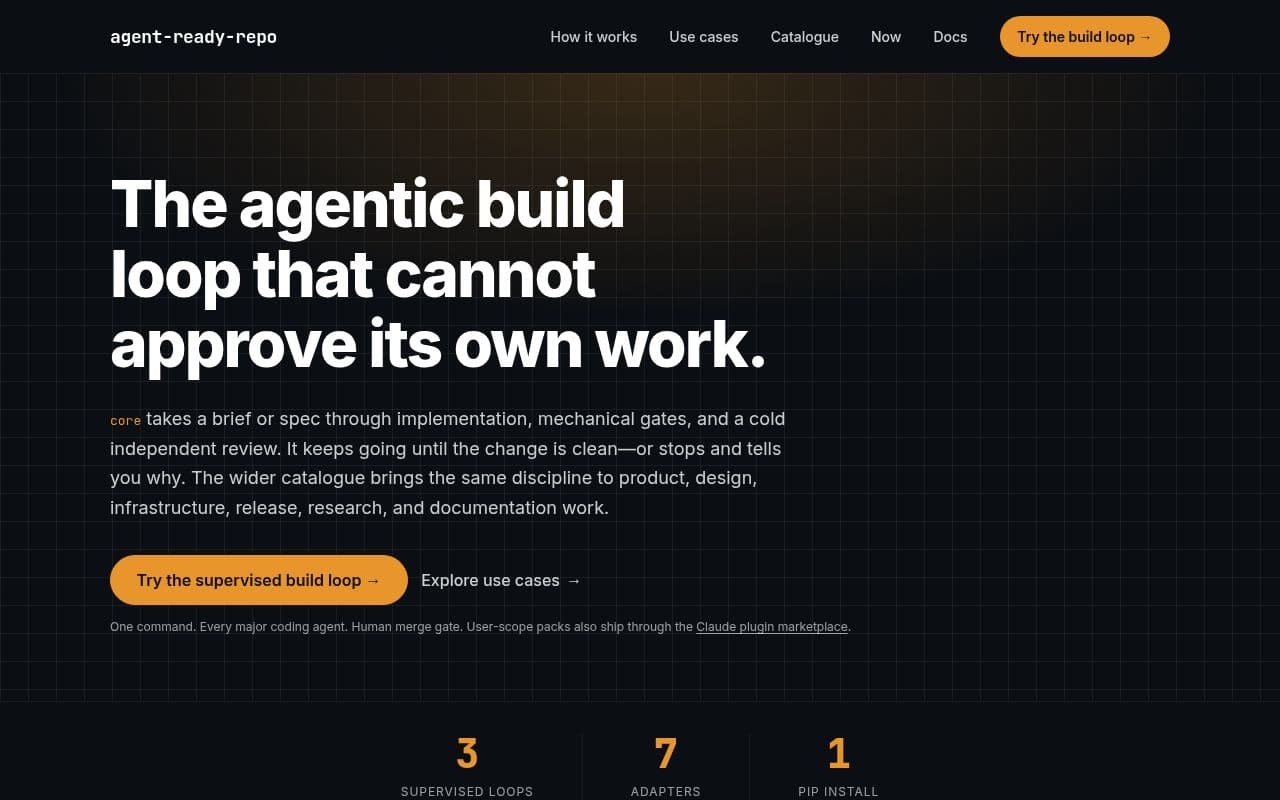Screenshot of agent-ready-repo