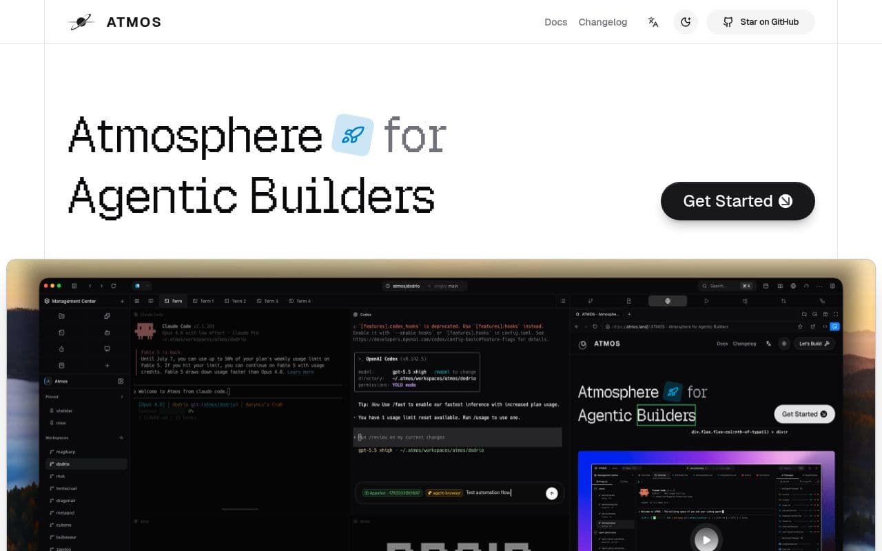 Screenshot of Atmos