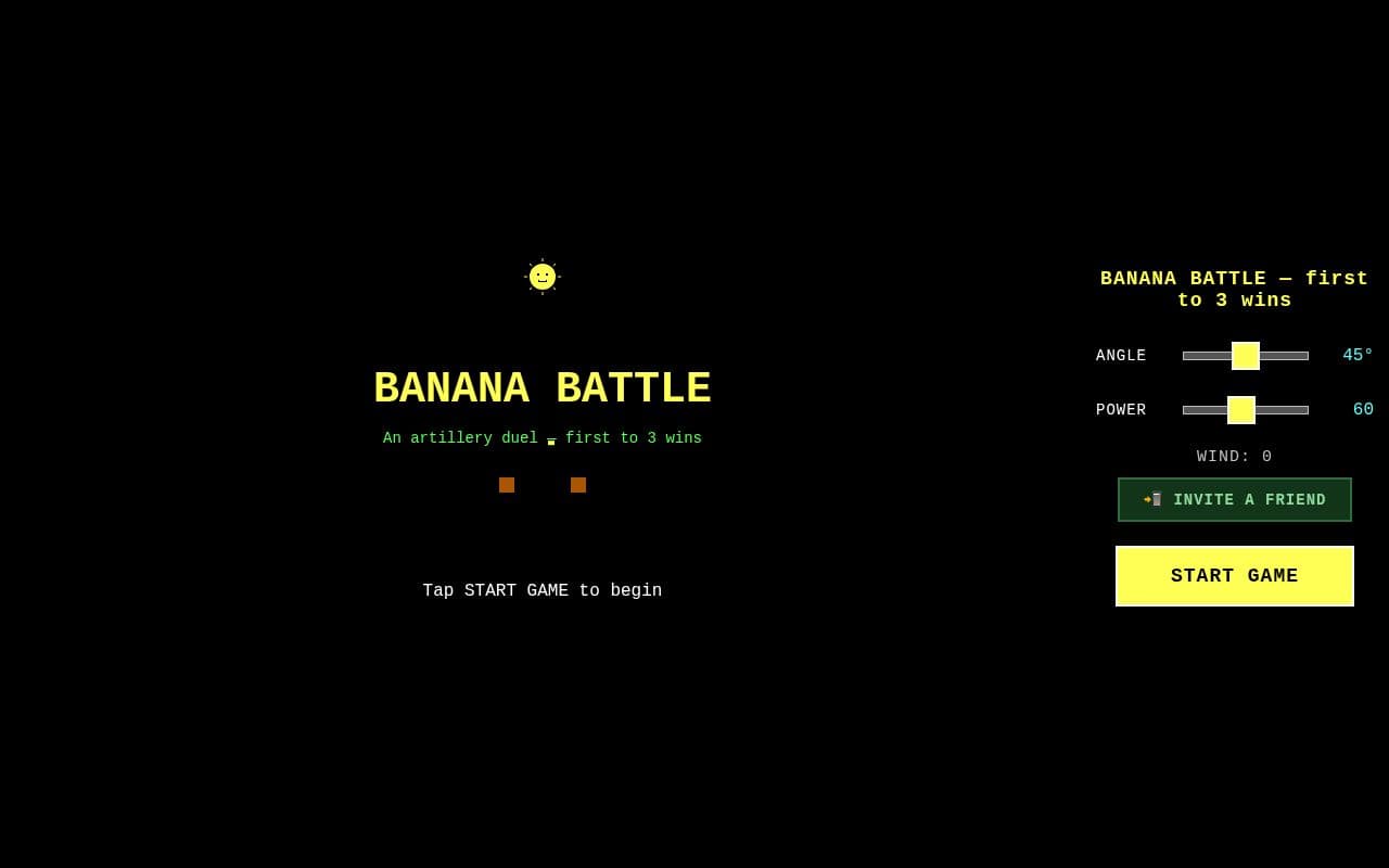 Screenshot of Banana Battle
