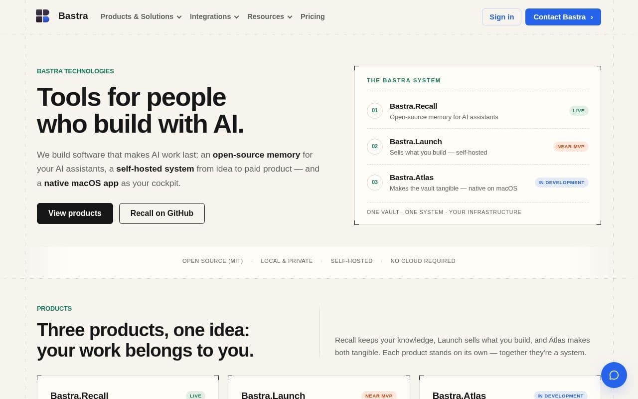 Screenshot of Bastra.Recall