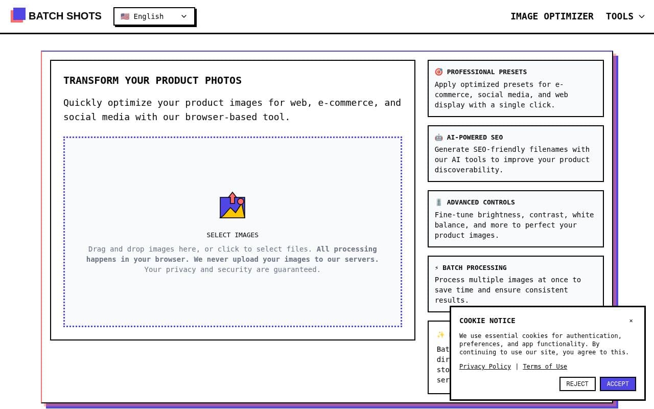 Screenshot of Batch Shots