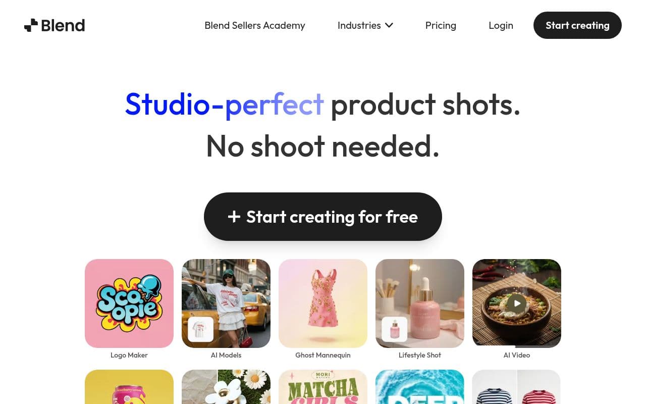 Screenshot of Blend AI