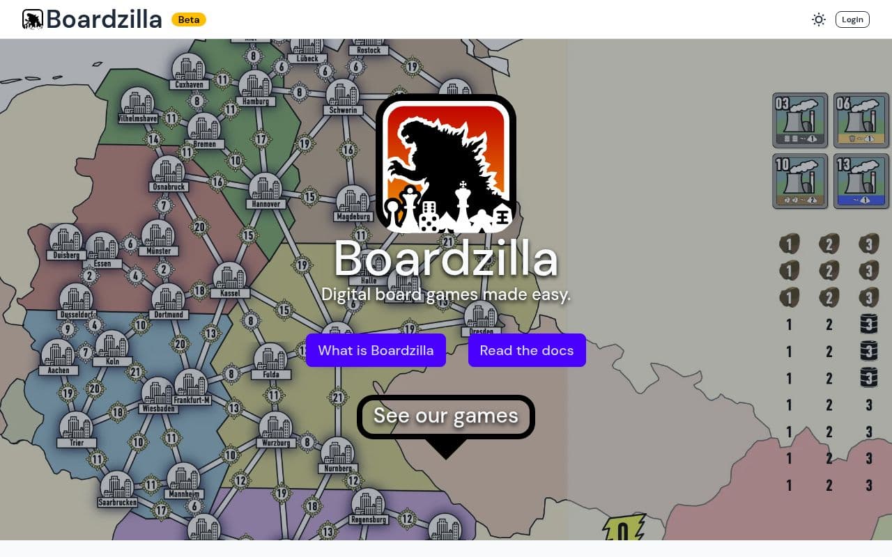 Screenshot of Boardzilla