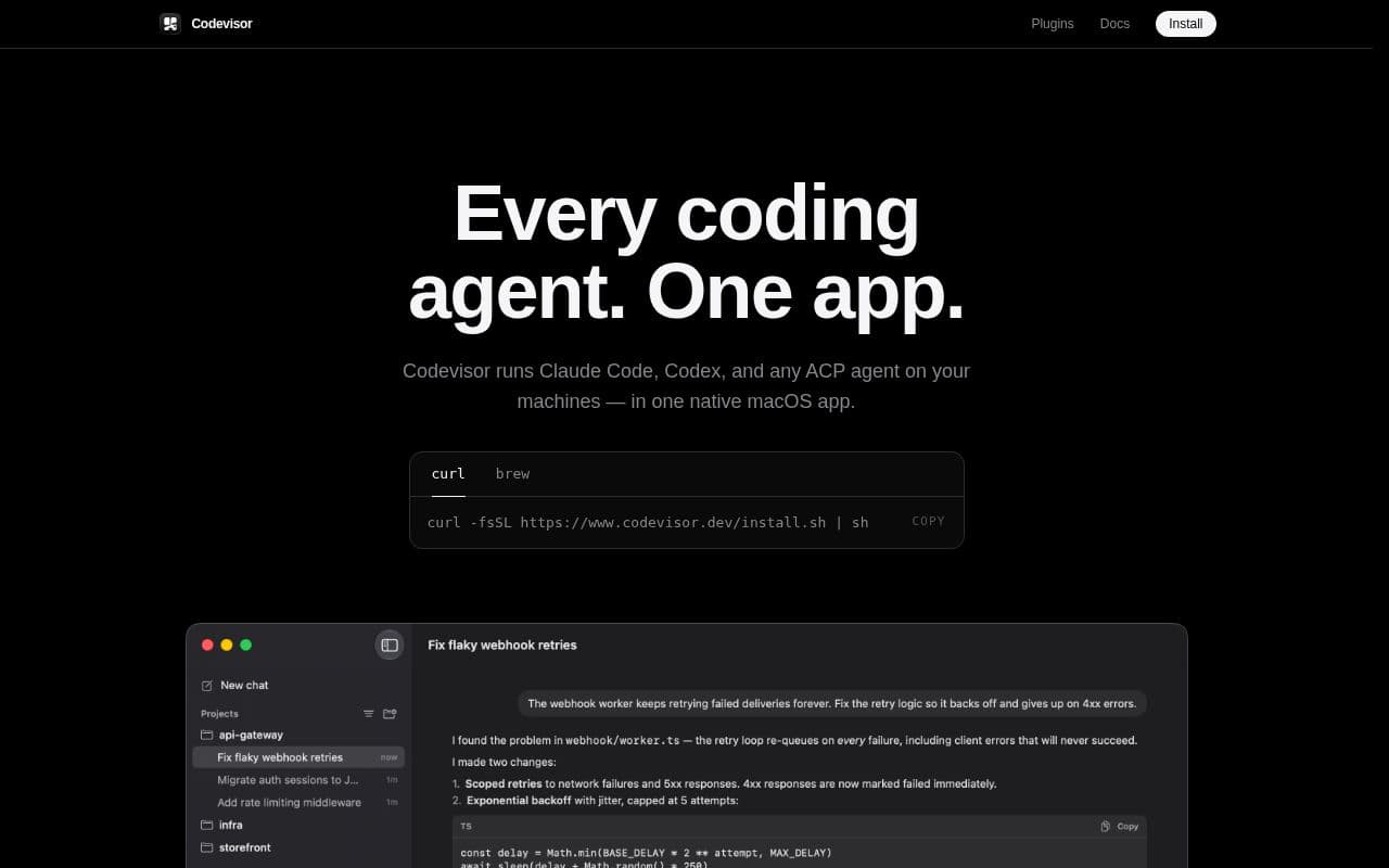 Screenshot of Codevisor