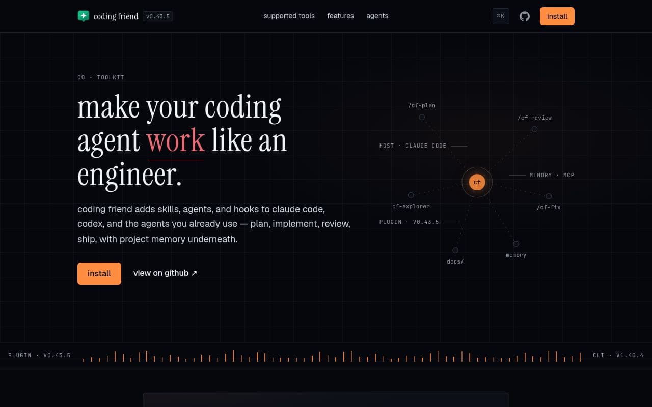 Screenshot of Coding Friend