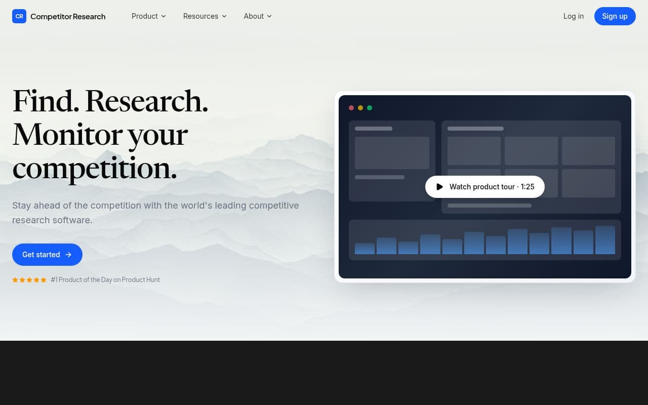 Screenshot of Competitor Research