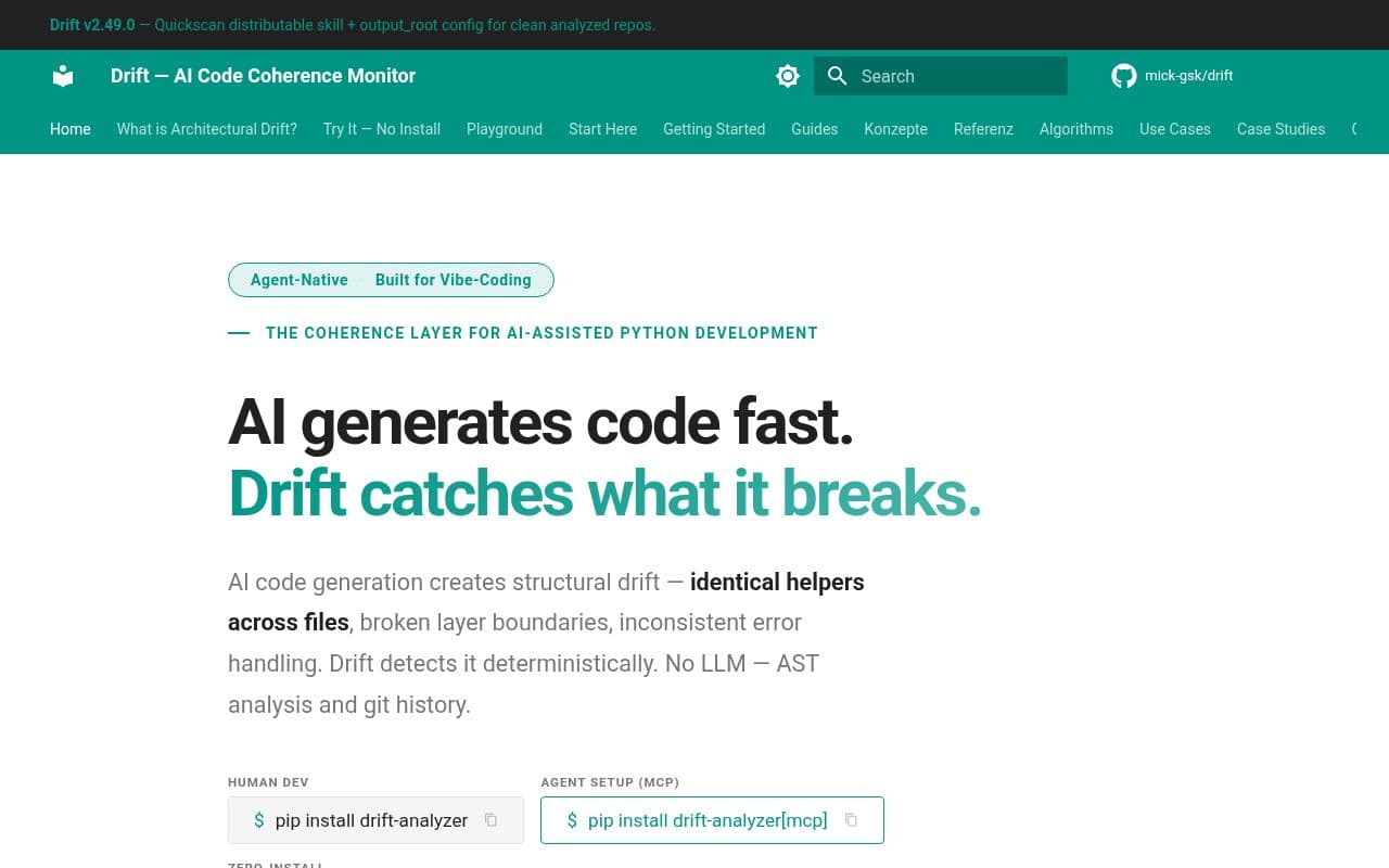 Screenshot of Drift