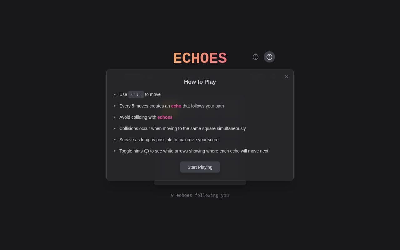 Screenshot of Echoes