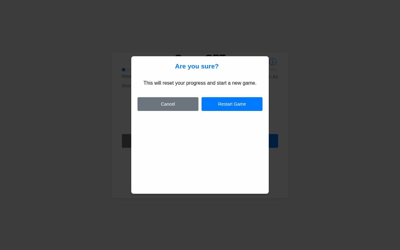 Screenshot of GuessGPT