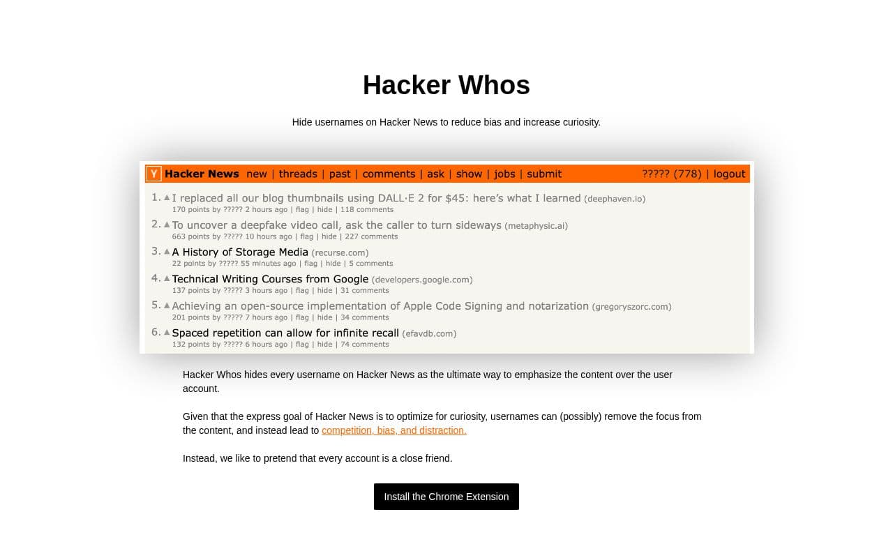 Screenshot of Hacker Whos