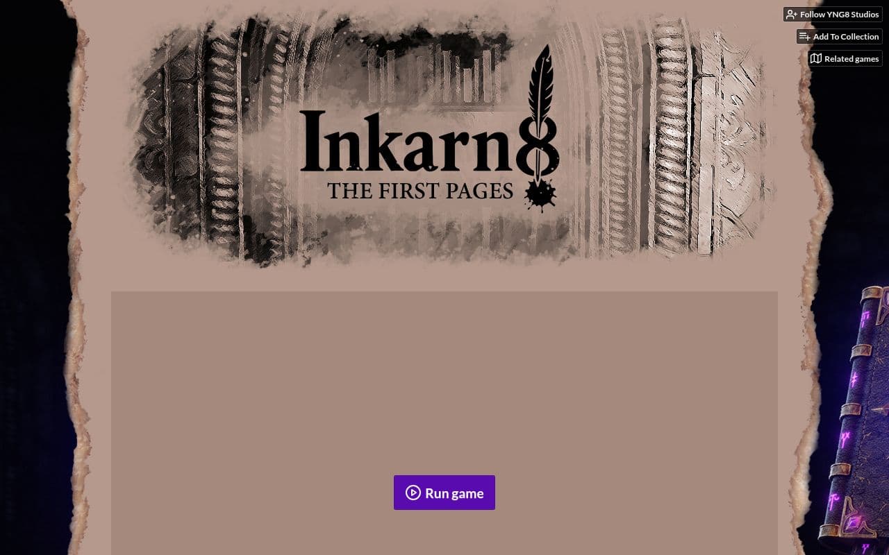 Screenshot of Inkarn8: First Pages