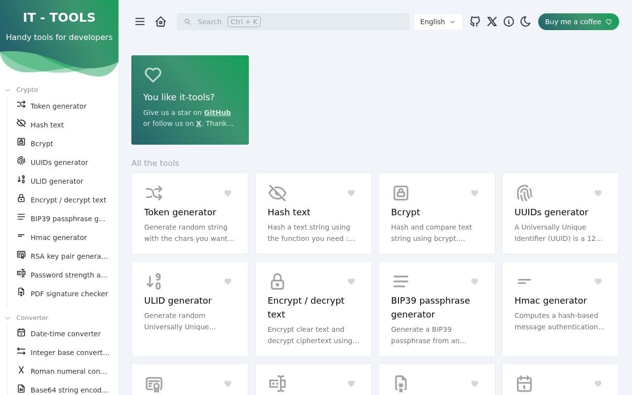 Screenshot of IT Tools