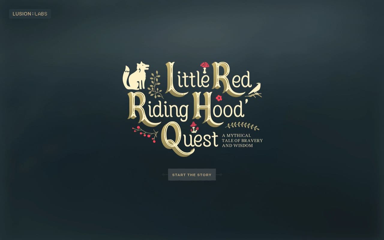 Screenshot of Little Red Riding Hood