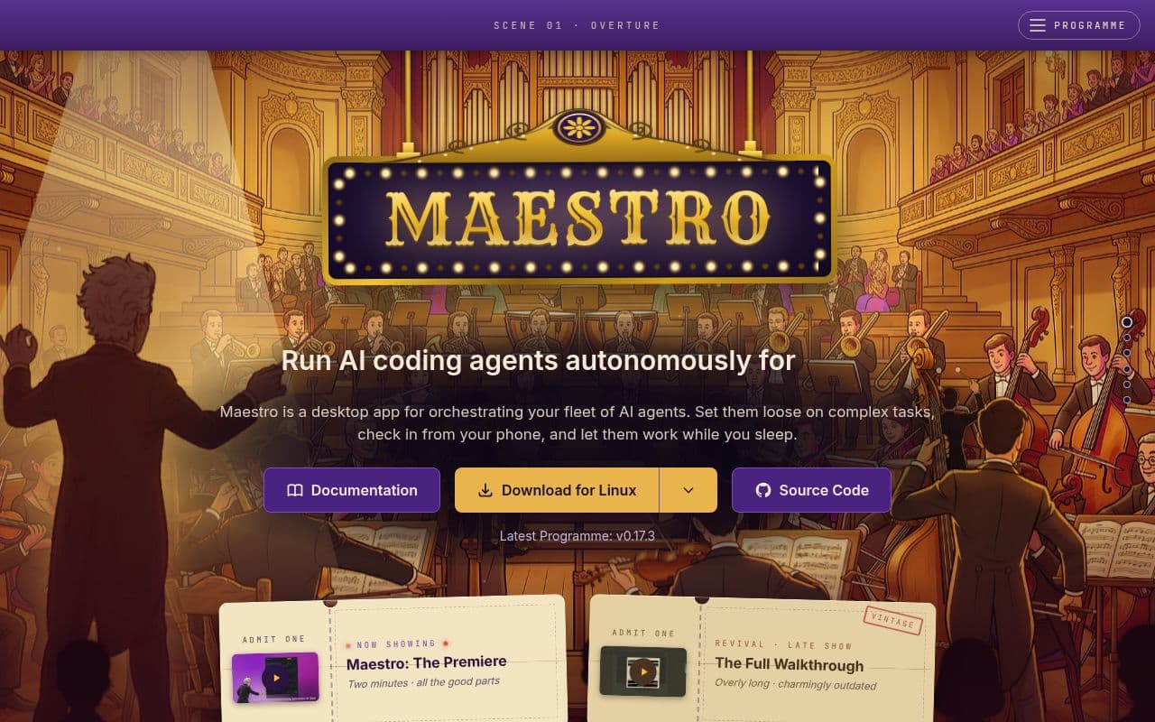 Screenshot of Maestro