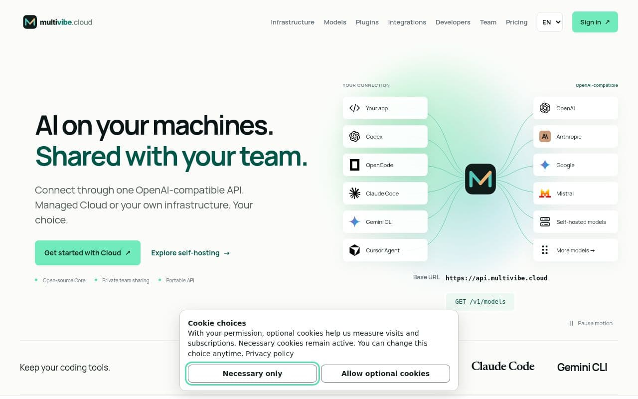 Screenshot of MultiVibe