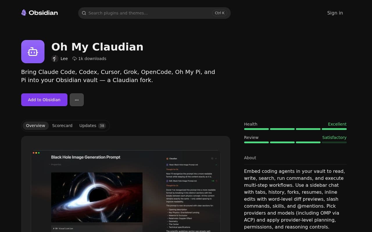 Screenshot of Oh My Claudian