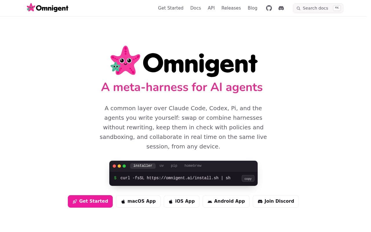 Screenshot of Omnigent