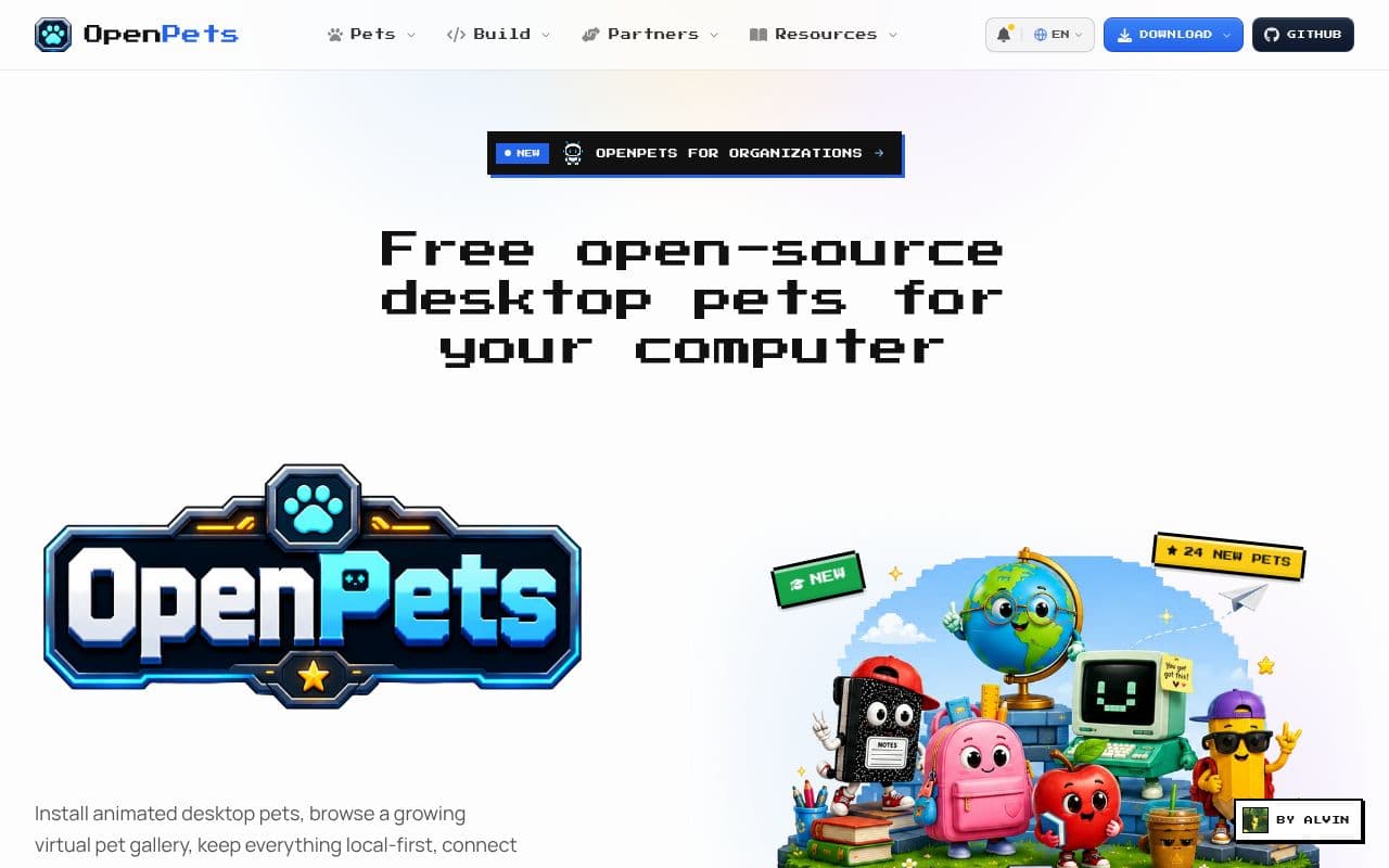 Screenshot of OpenPets