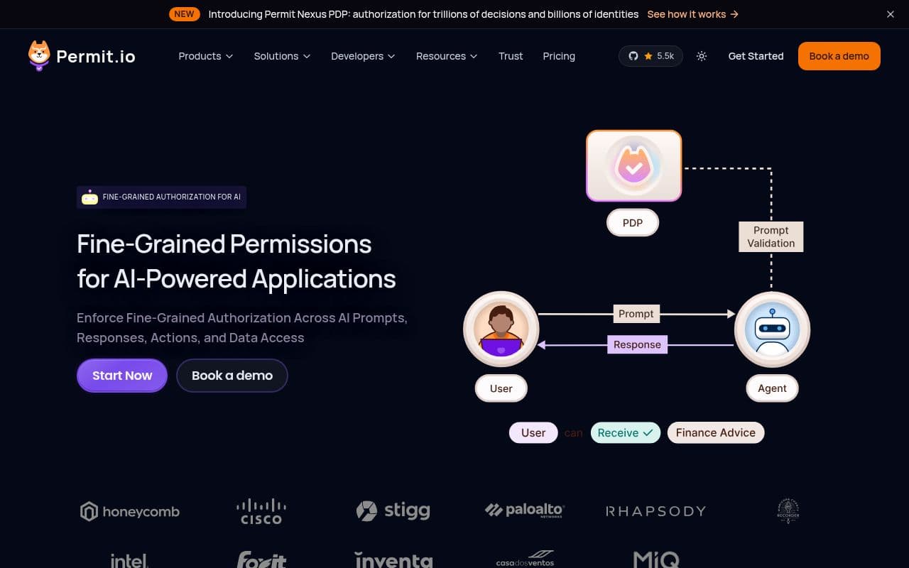 Screenshot of Permit.io AI Access Control