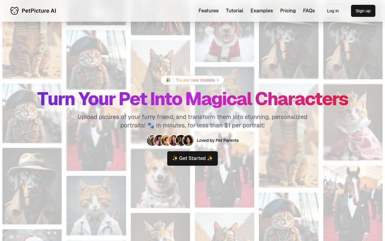 Screenshot of PetPicture AI