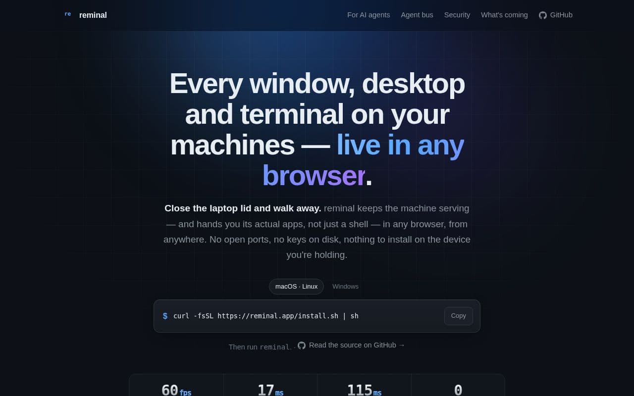 Screenshot of reminal