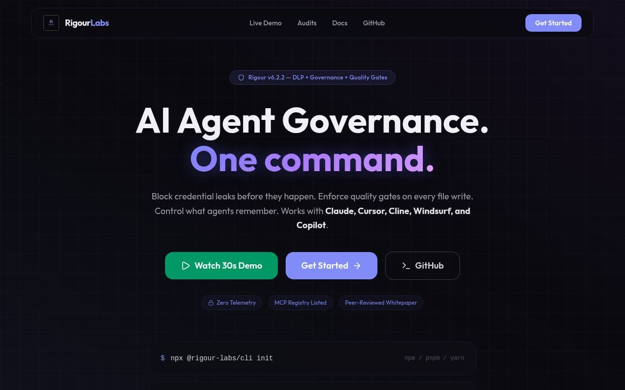 Screenshot of Rigour