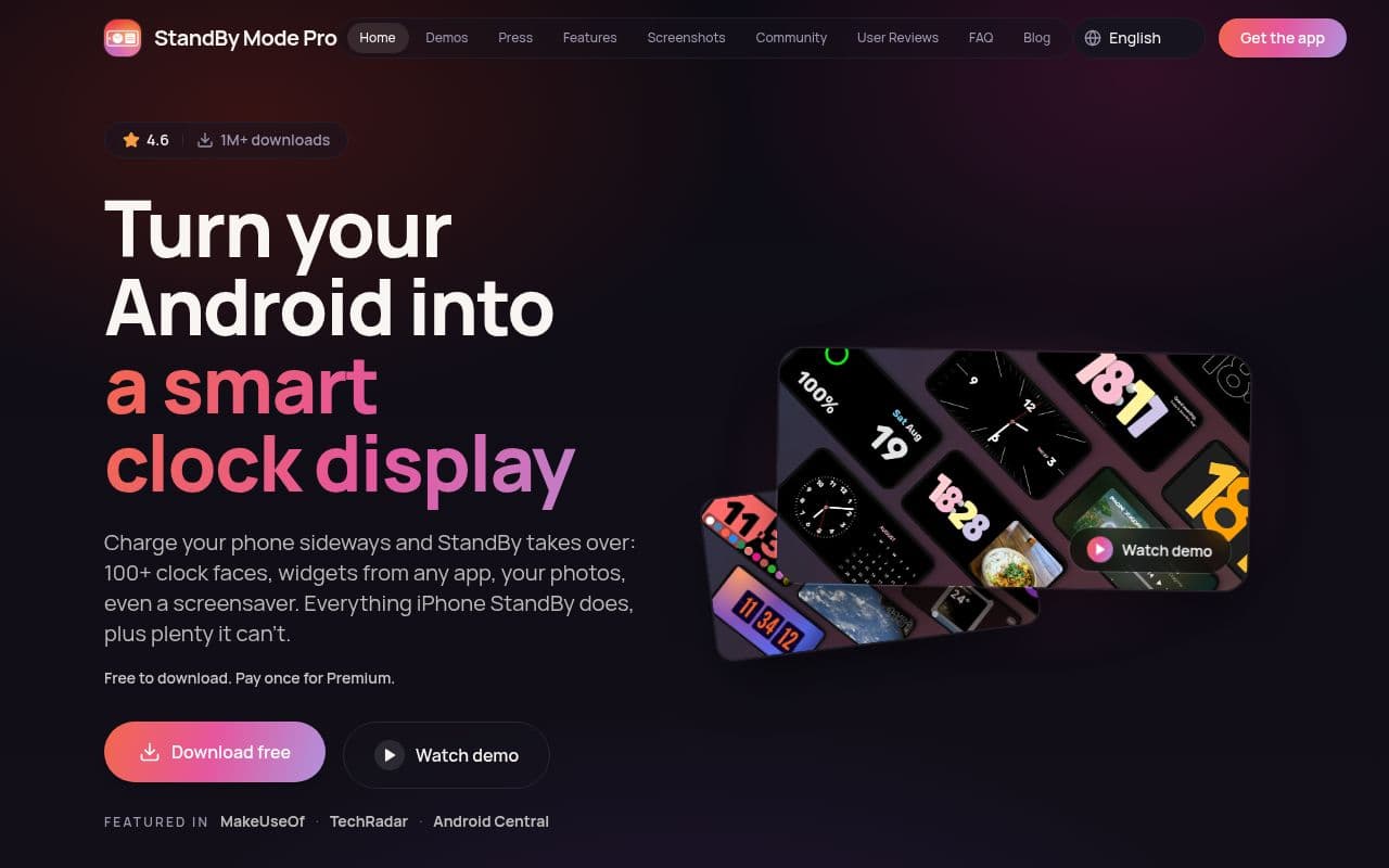 Screenshot of StandBy Mode Pro