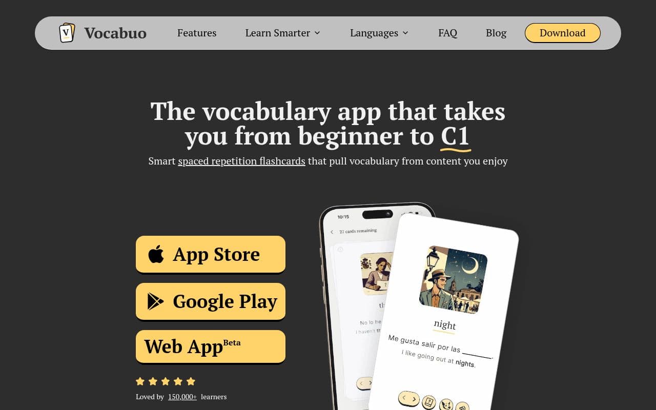 Screenshot of Vocabuo