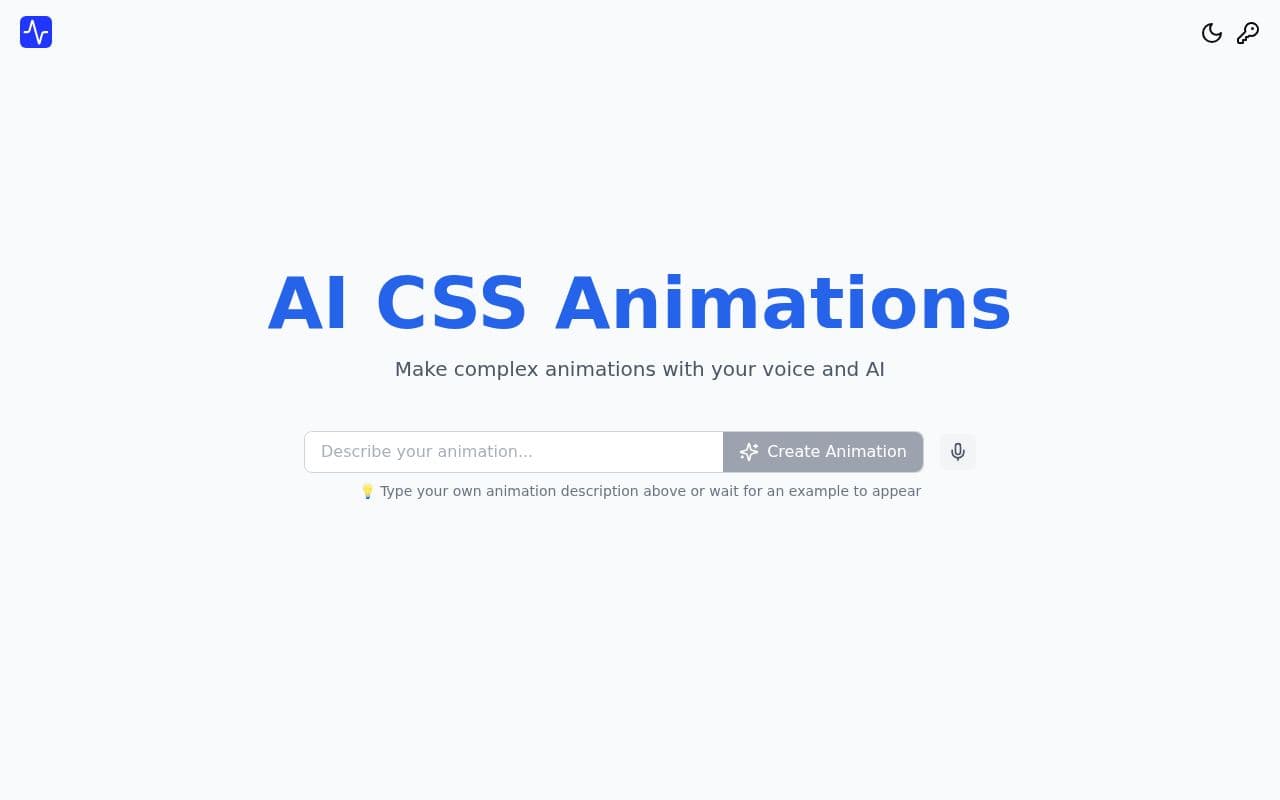 Screenshot of AI CSS Animations