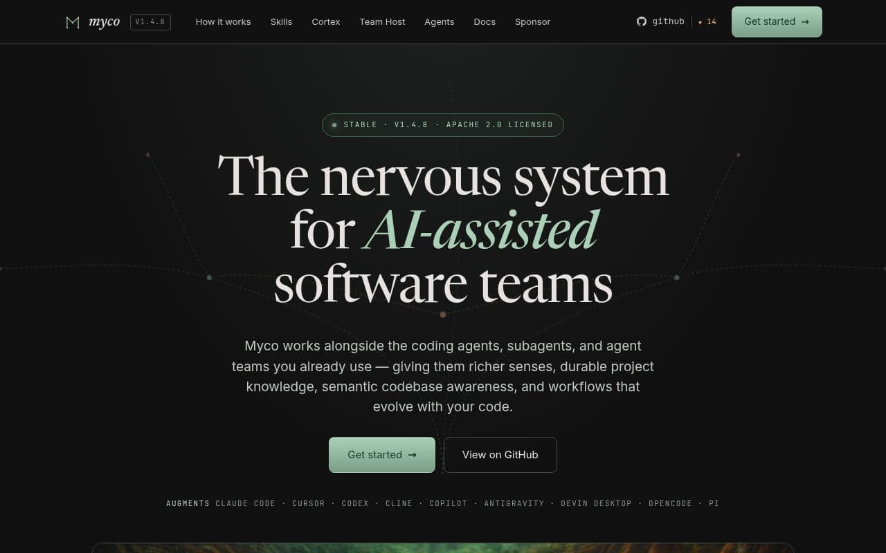 Screenshot of Myco