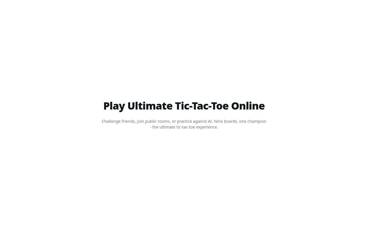 Screenshot of UltimateXO